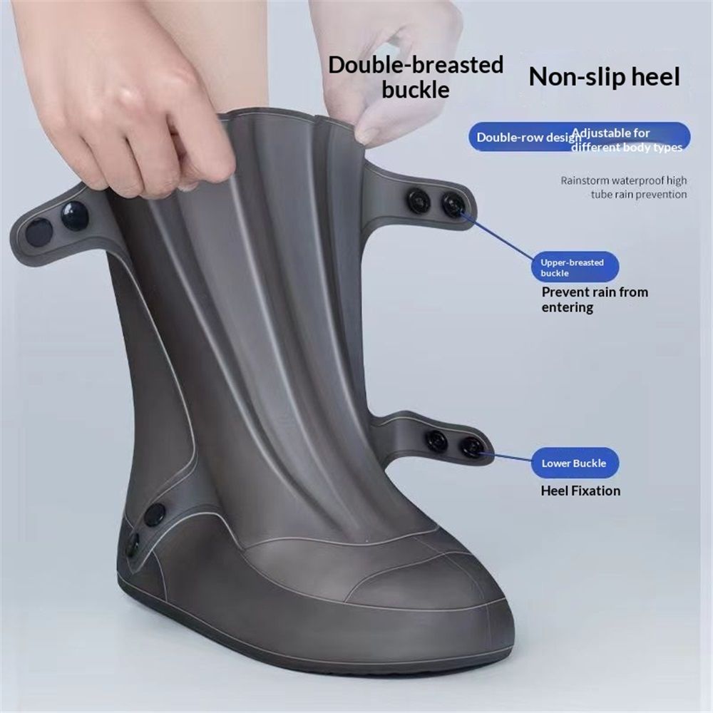 Rain Shoe Covers | Waterproof Shoe Covers for Men Women | Reusable Galoshes Overshoes Over Shoes (38-39,L) — image 3