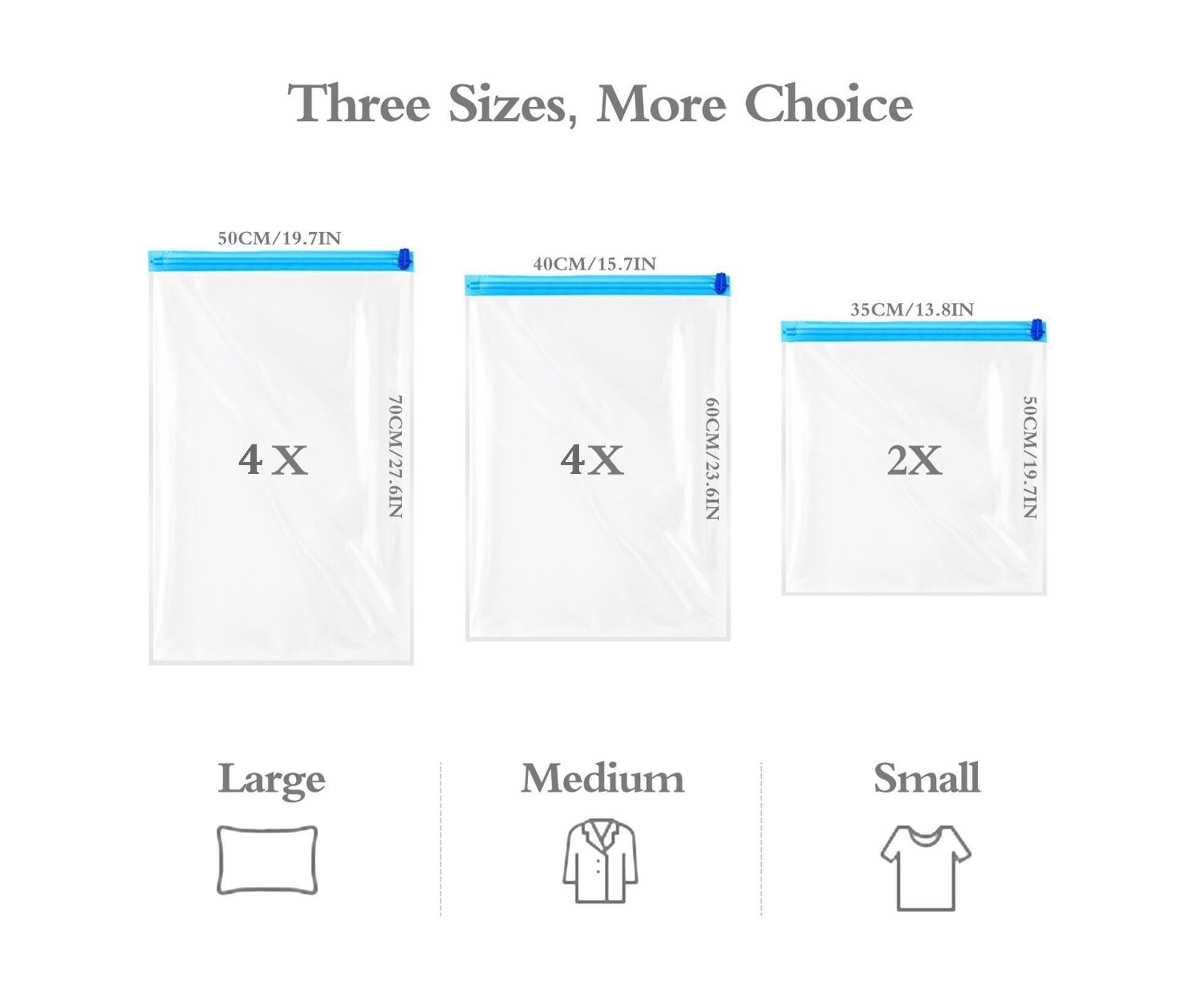 10Travel Compression Bags, Travel Essentials Vacuum Packing Space Saver Bags for Cruise Travel Accessories (10-Travel) — image 6