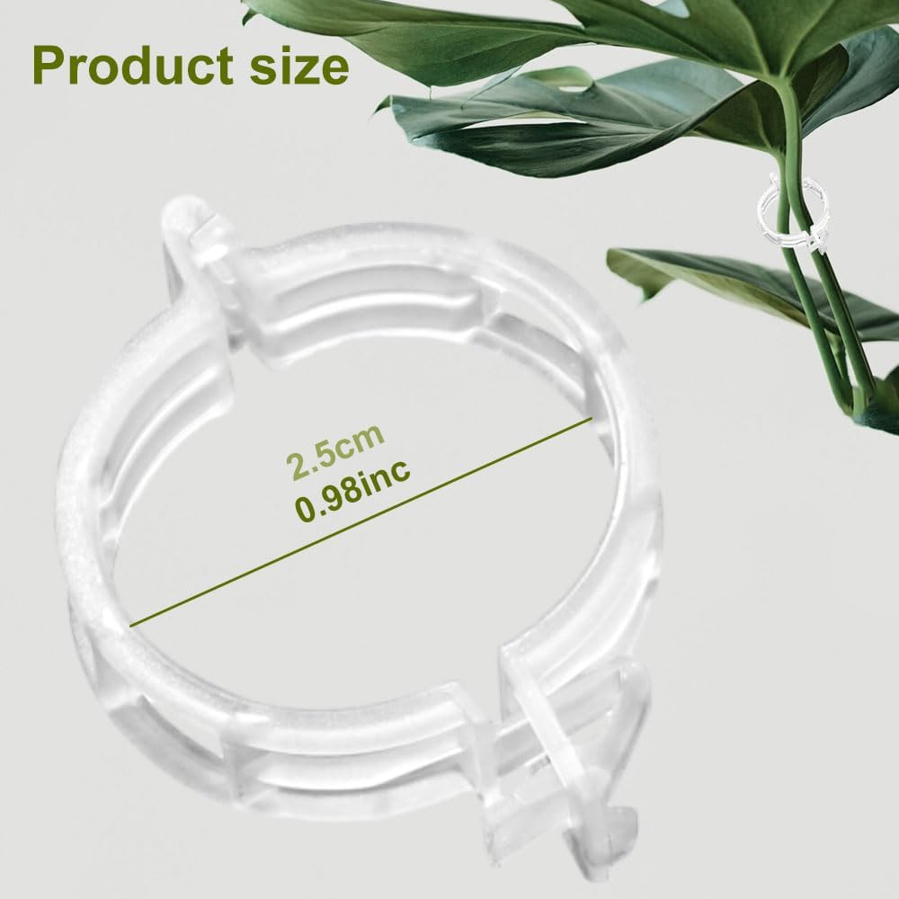 2024 New Secured Plastic Plant Clip, Upgraded Plant Support Clips Reusable Garden Clips 50Pcs, Plant Support Clips Garden Climbing Vines Fixing Clip Trellis — image 5