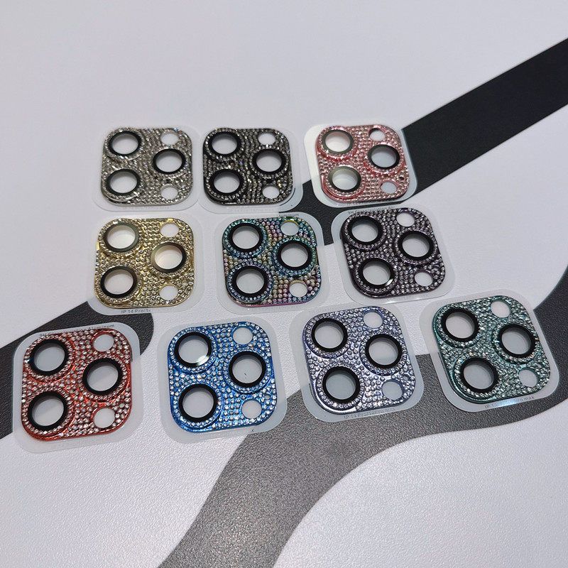 Yixi Camera Lens Protector iPhone 17 Pro Diamond Frosted [all-in-one full-coverage diamond lens film] colorful iphone 15pro — image 6