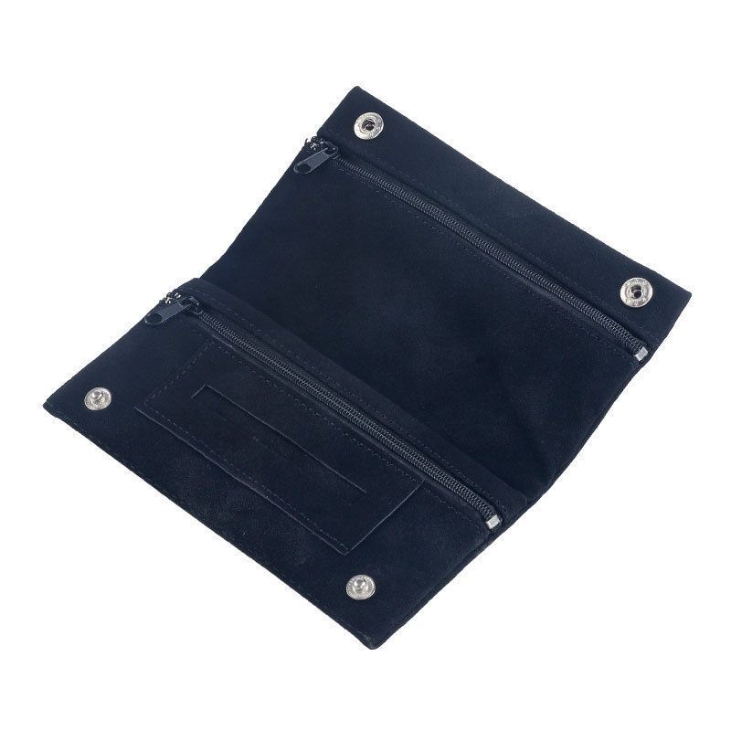Matte Leather Storage Bag Black
