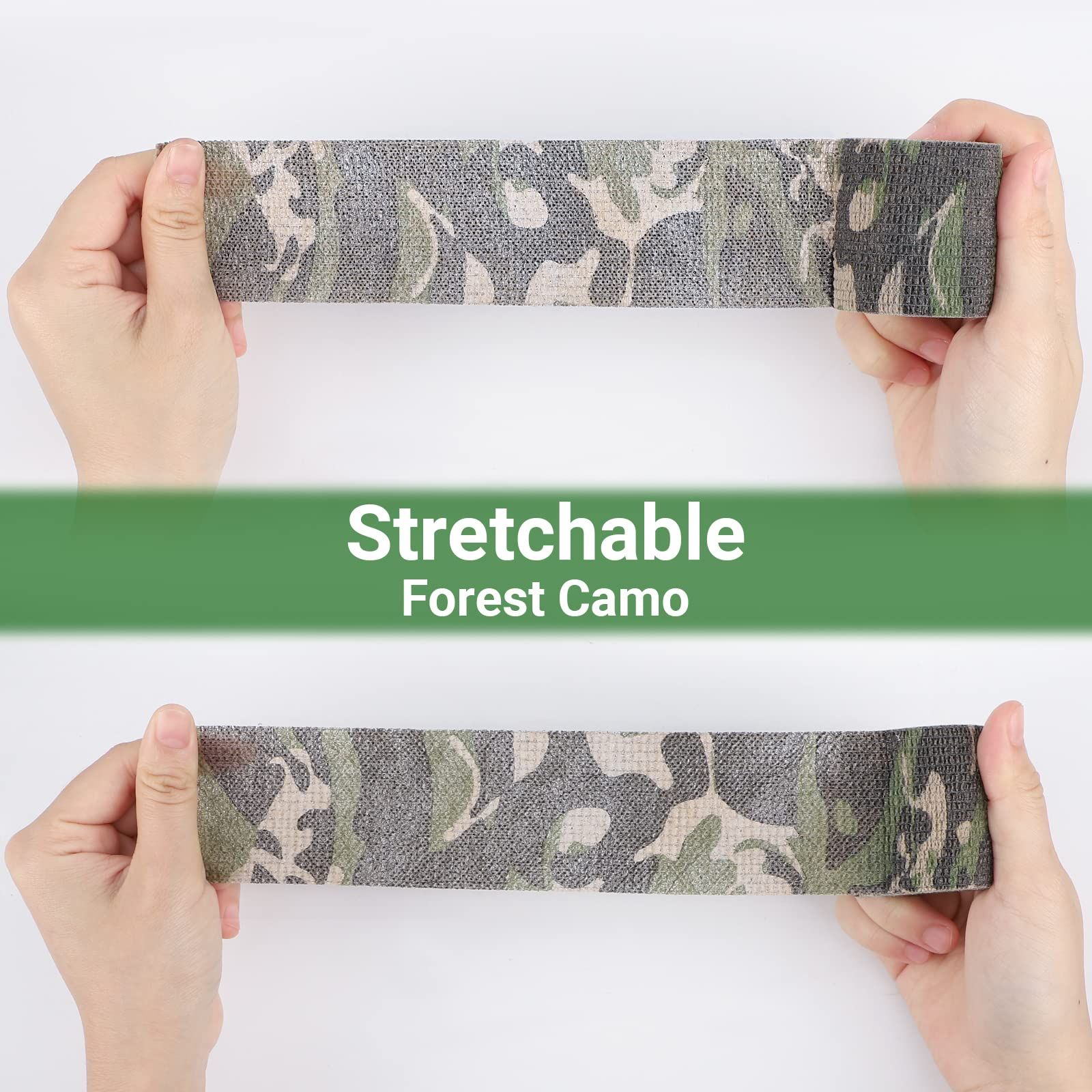 Camo Tape Wrap, Camouflage Self-Adhesive Camo Stick Bandage for Outdoor Sports Climbing Camping, 2/3in x 14.76ft for Range Finder — image 3