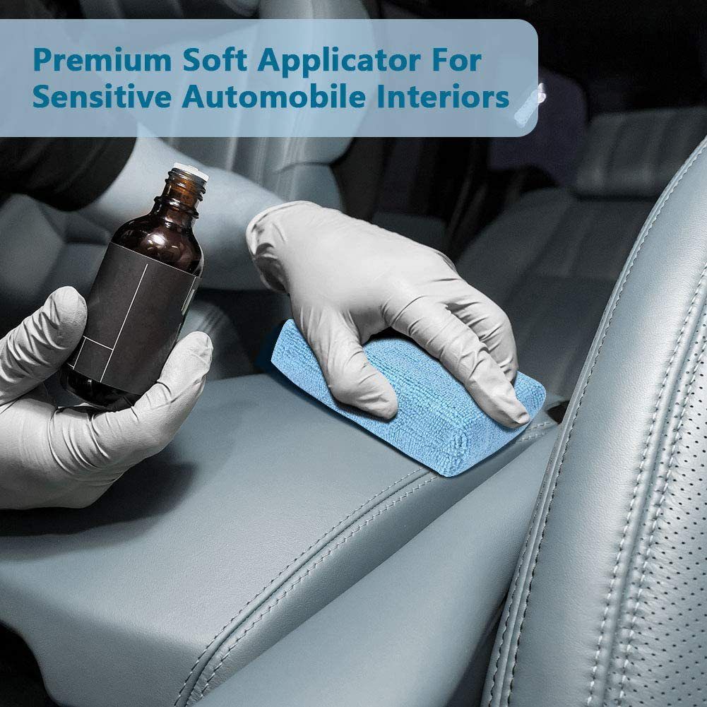 10 Pack Premium Grade Microfiber Applicator Pads - Ultra-Soft Foam Core, Safe for Sealants, Tire Dressings, Interior and Exterior Detailing, Car, Truck, SUV — image 3