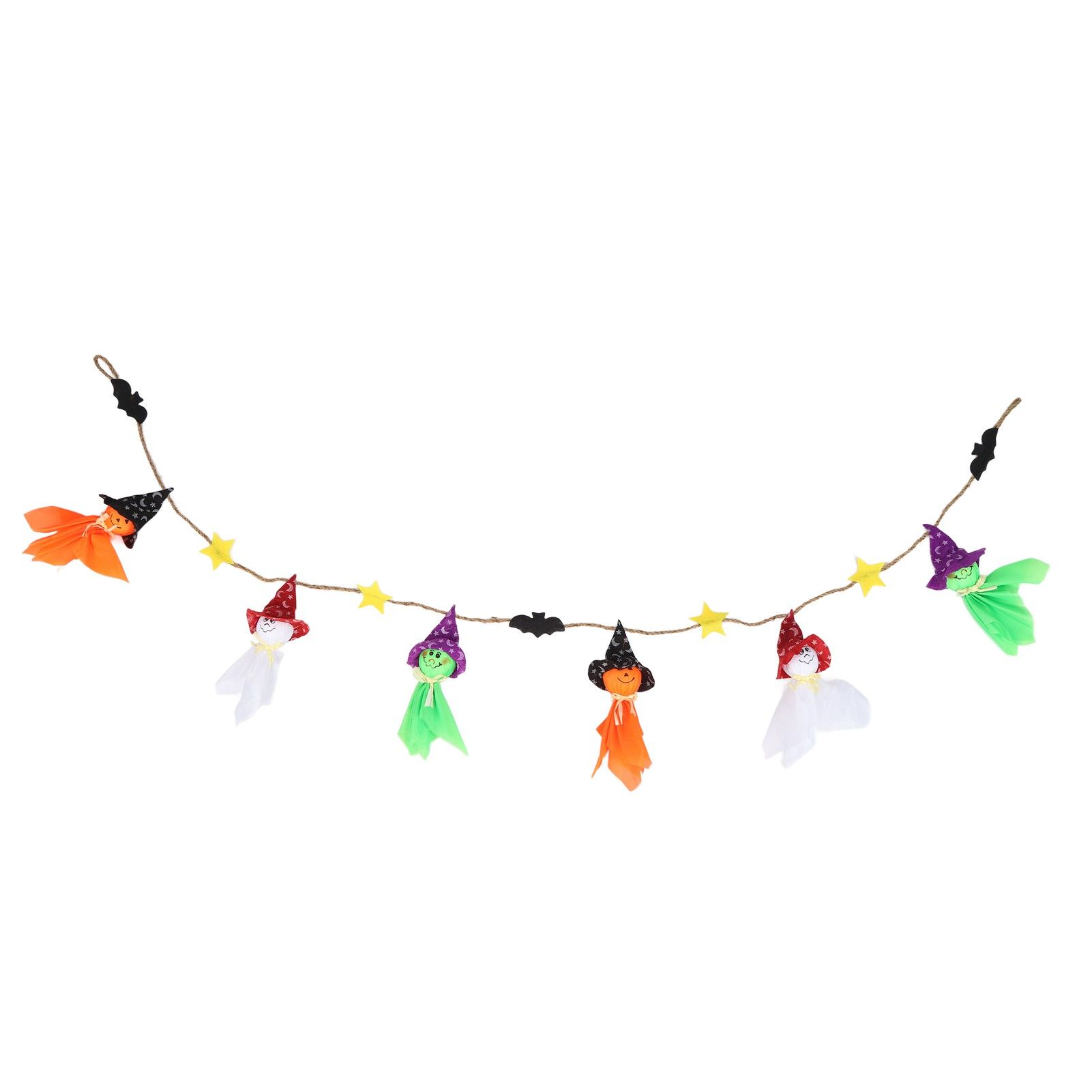 Pumpkin Witch Design Hanging Doll Halloween Pendant Ornament for Costume Party Bar DecorWithout Jingle Bell — image 2
