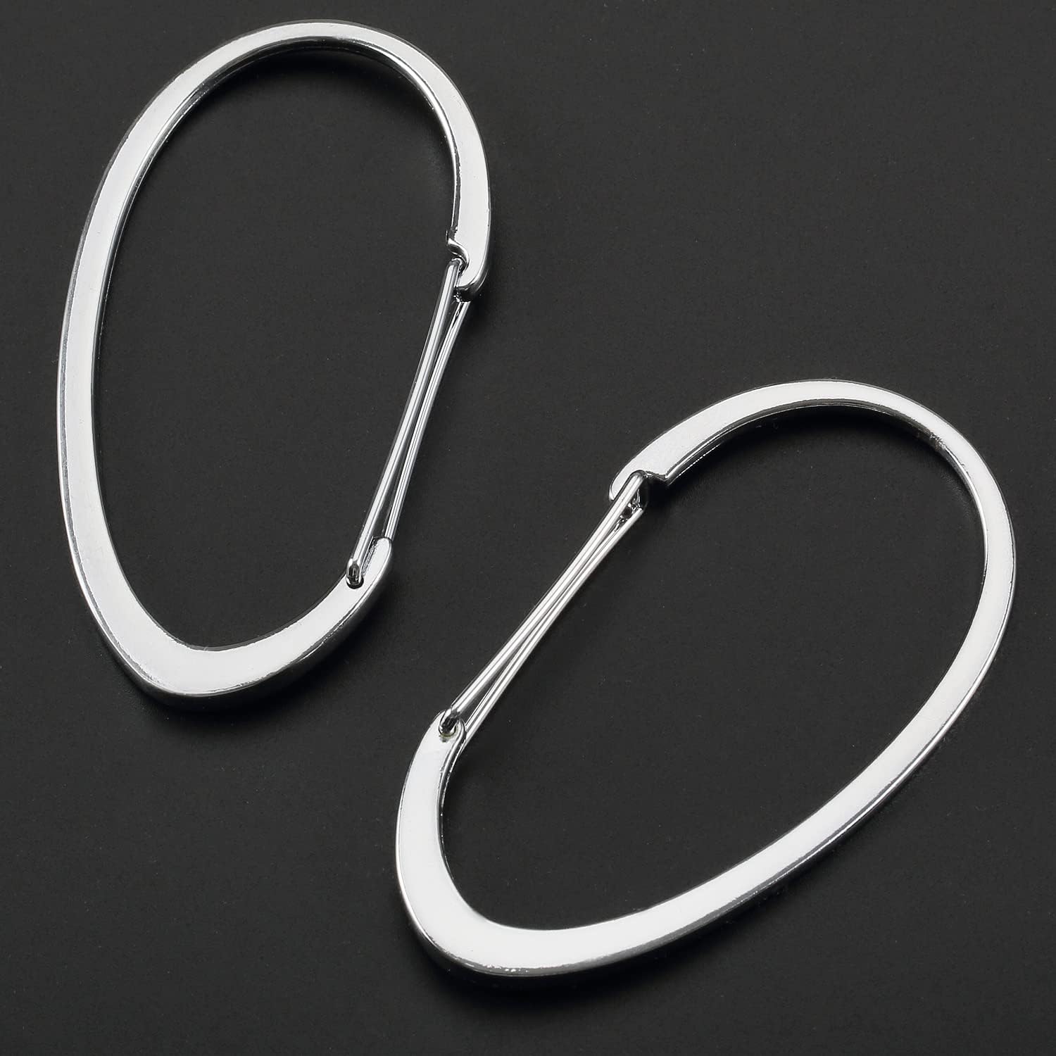 Silver Shower Curtain Rings, Rtproof Shower Curtain Hooks for Bathroom, Chrome Decorative Shower Hooks Rings for Shower Curtain Rod Hangers, Set of 12 β image 3