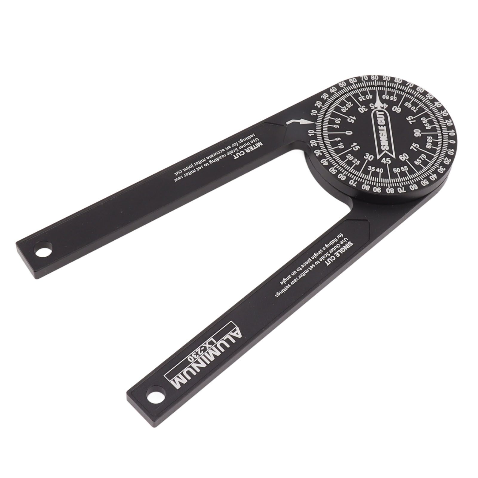 Miter Saw Protractor Accurate 2 Laser Engraving Scales Efficient Aluminum Alloy Angle Finder Protractor for Carpenter — image 3