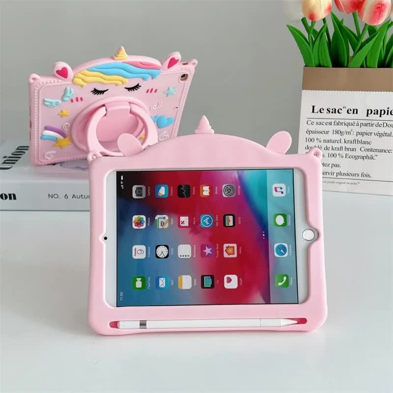 Kids Stand Case for Samsung Galaxy Tab S6 A7 Lite A8 A9 Plus 8.7 11 inch Cartoon Unicorn Silicone Tablet Protective Case JMDJS-S_tfrf JMDJS-SP Tab A9 Plus 11 โ image 3
