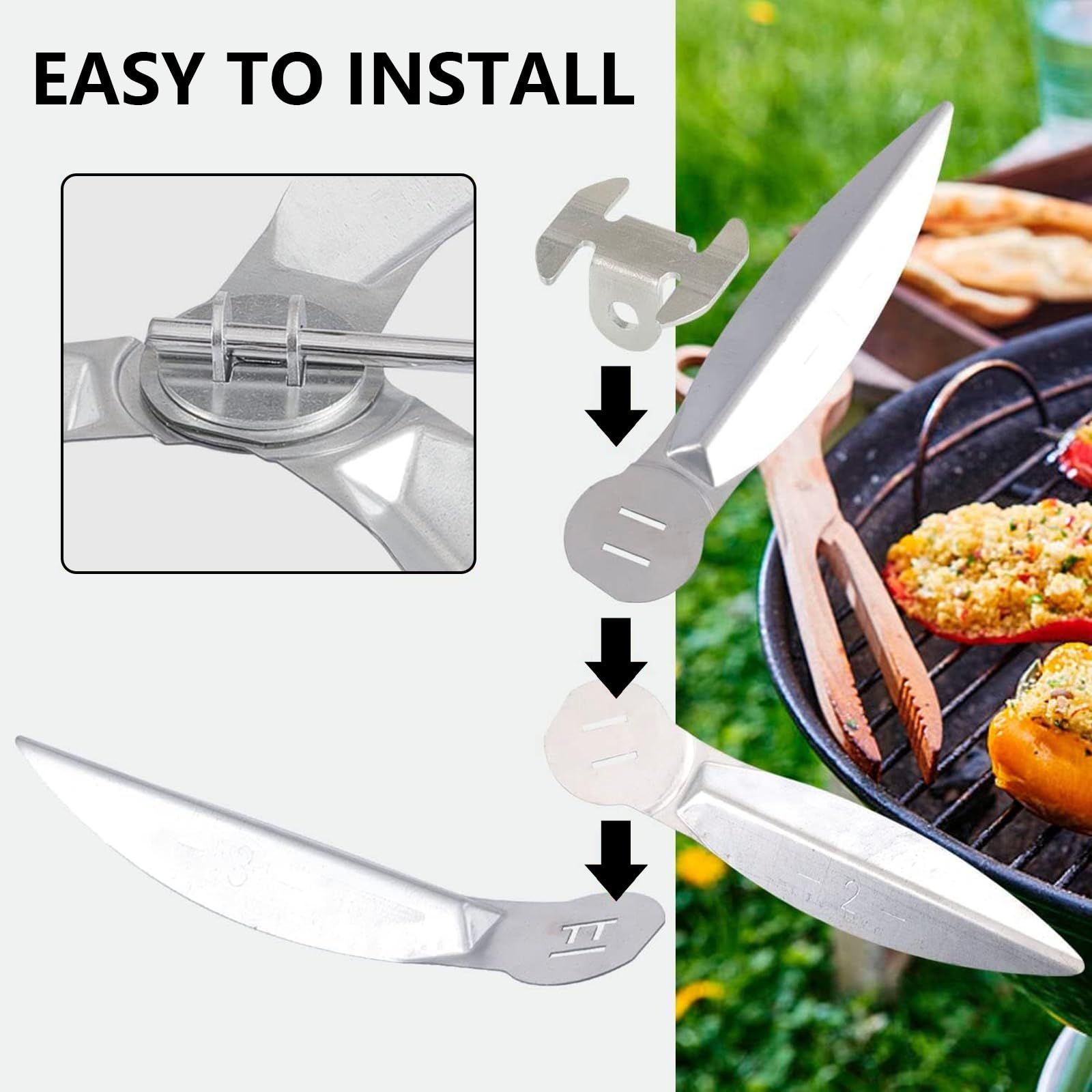 One-Touch Cleaning System Kit 7444 Compatible with Weber Kettle Grill, 22.5 Inch — image 4