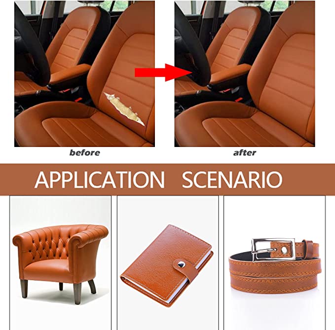 INF Self-Adhesive Repair Patch Faux Leather 50x138 cm Light Brown โ image 3
