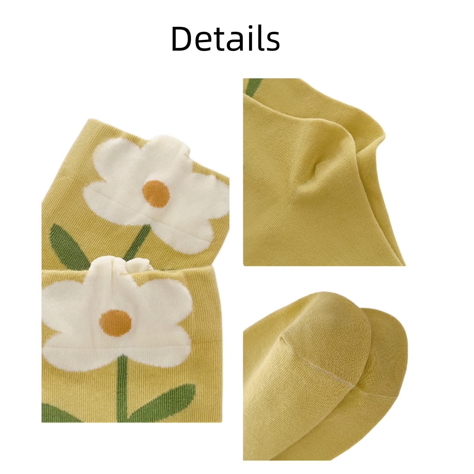 5 pairs Cute Cotton Socks for Women and Girls, 5 Pairs Socks for Sports and Daily Wear fit for sports and daily wear — image 4