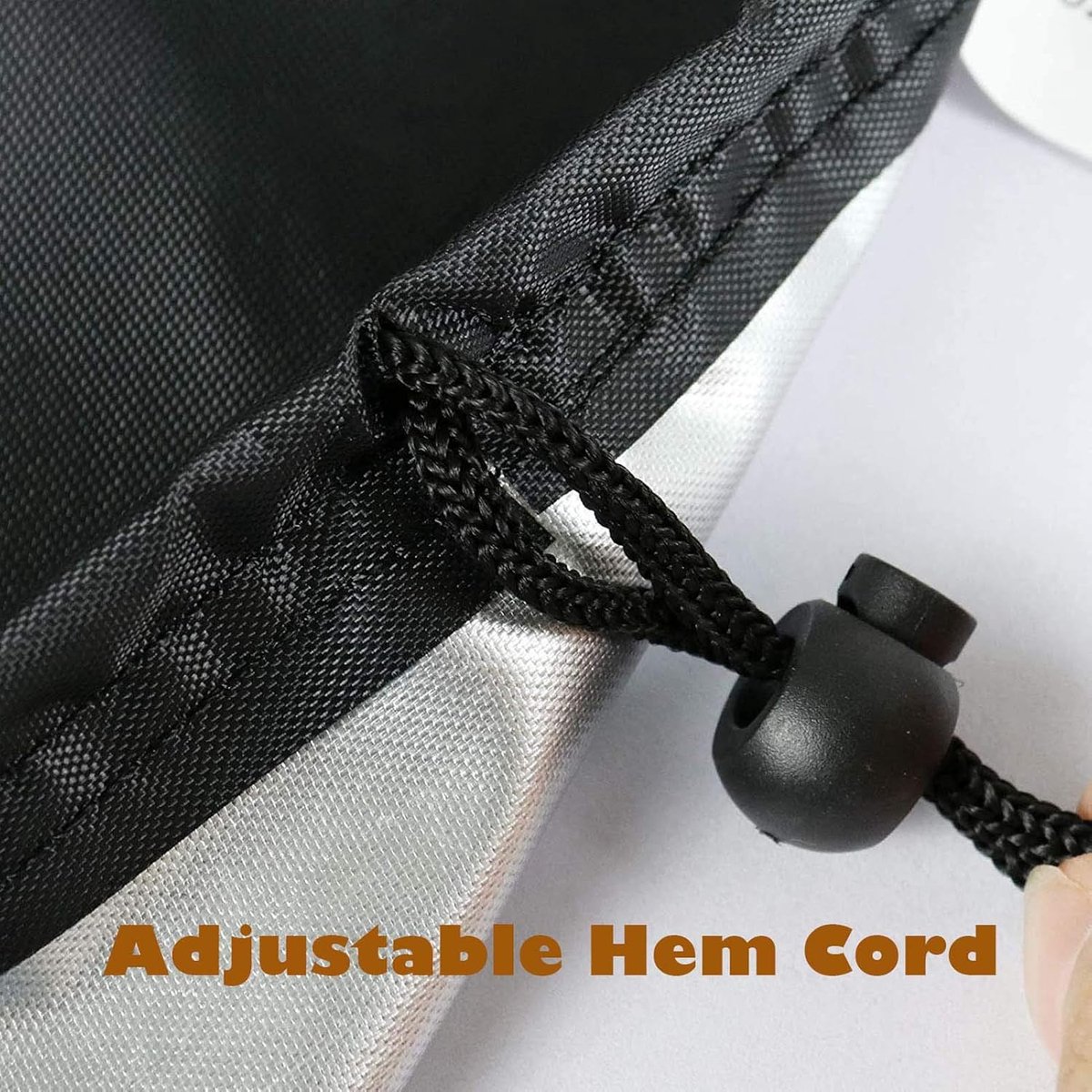 Garden Table Cover - 123*123*74 cm - Garden Furniture Cover - Square Garden Furniture Cover - Waterproof Garden Furniture Protective Cover - Waterproof Garden โ image 4