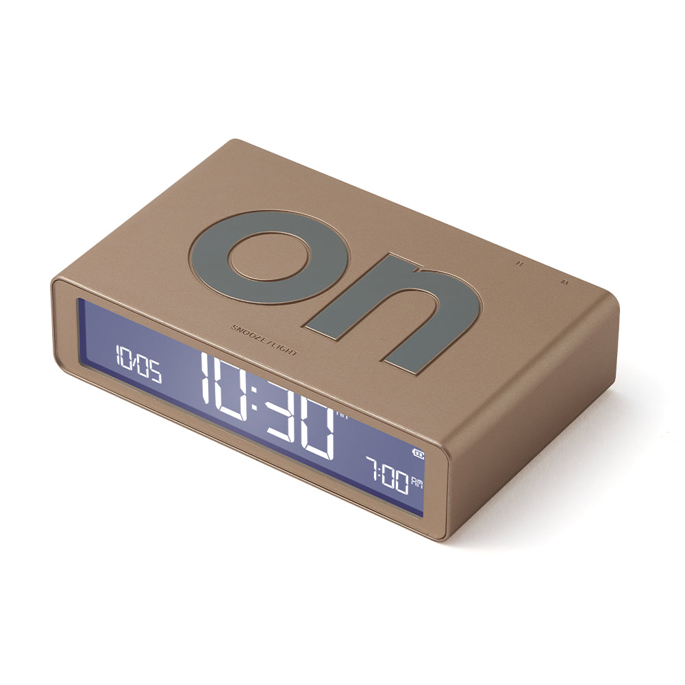 Lexon Flip Classic Reversible Alarm Clock - Gold — image 2