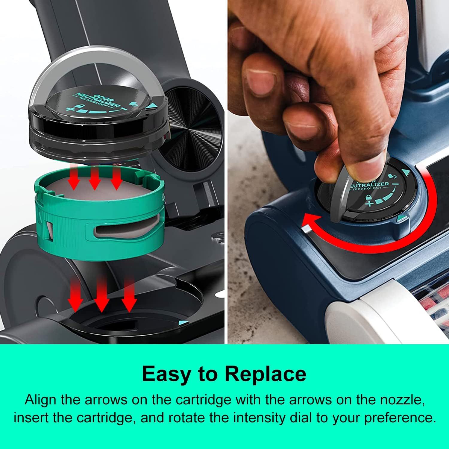 or Shark 1541C3000 AZ3002 Stratos Upright Vacuum Replacement O-dor Neu-tralizer Cartridges AZ3000 HZ3000 HZ3002 ZD550, Pro Cordless IZ862H IZ562H Replacement โ image 5