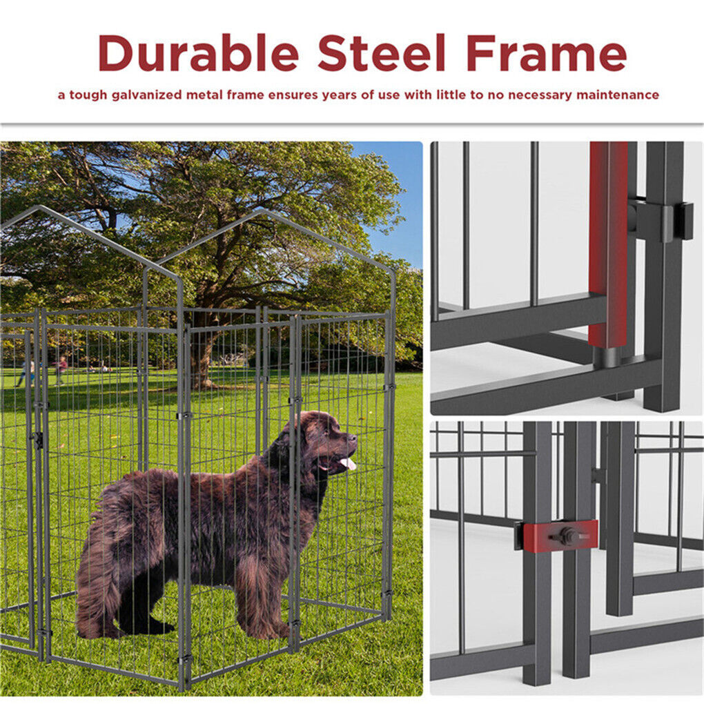 Large Outdoor Dog Kennel 250x120x165cm Pet Cage with Roof โ image 5
