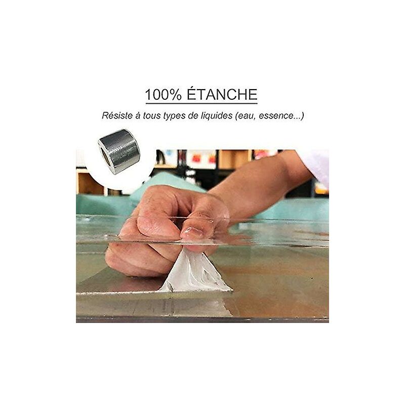 Heavy Duty Waterproof Tape 5CM x 5M with Strong Grip for Sealing Cracks Leaks Holes — image 4