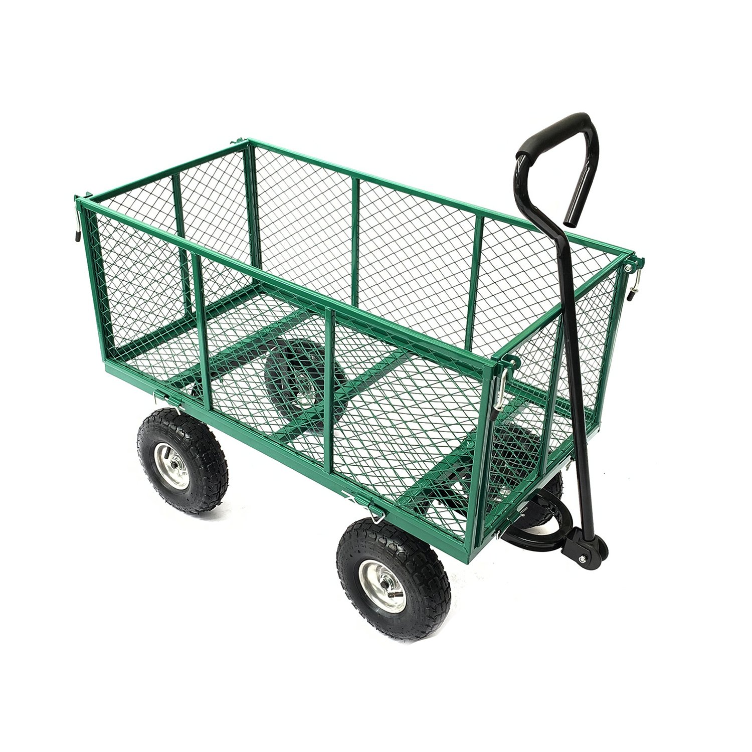 Wallaroo Steel Mesh Garden Trolley Cart - Green — image 4