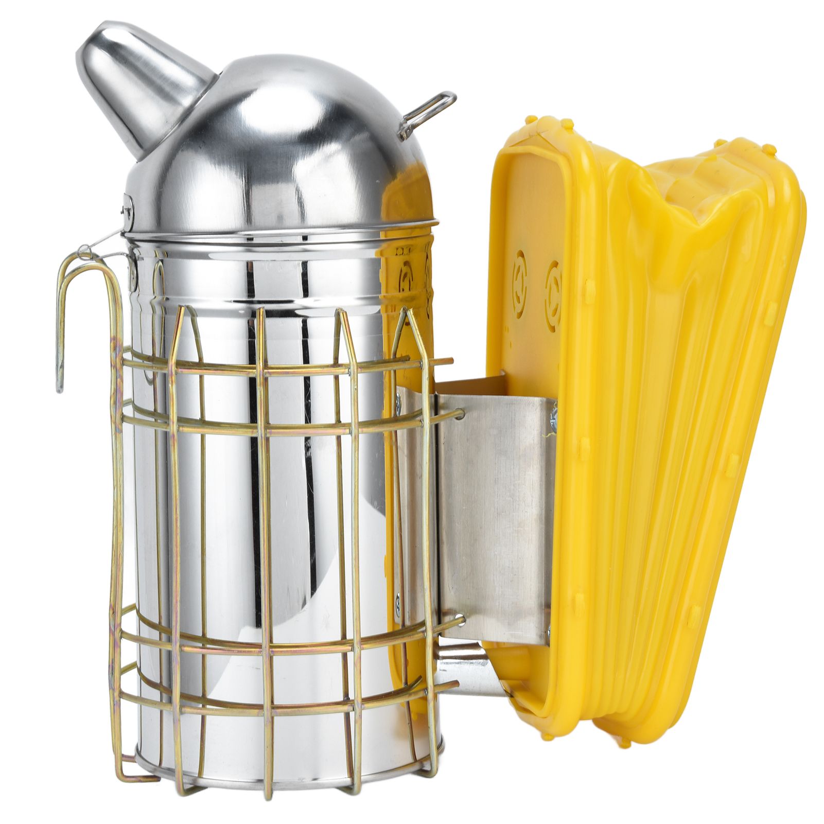 Pointed Beehive Smoker with Heat Protection Board Stainless Steel Bee Smoker for Bee House — image 2
