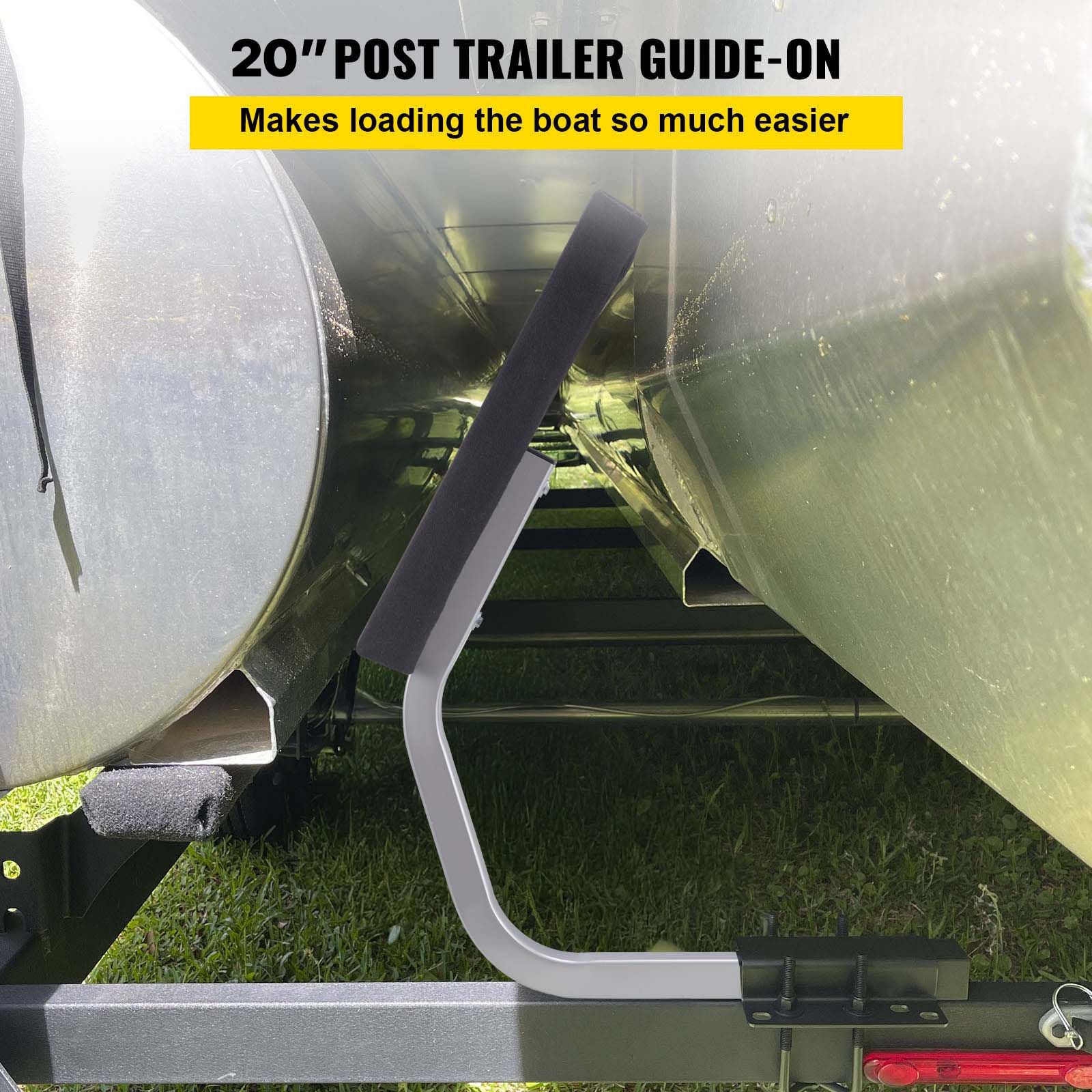 Boat Trailer Guide on, 24/", One Pair Trailer Pontoon Bunk Board Guide-ons, Steel Trailer Guides, Complete Mounting Accessories Included, for Ski Boat, Fishing — image 2