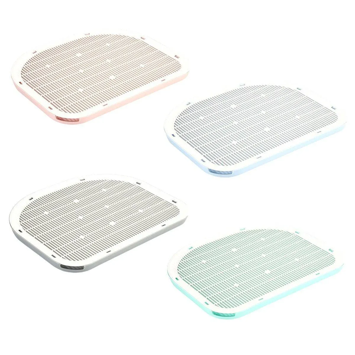 Anti Spill Cat Litter Mat Double Layer Pet Toilet Mat for Litter Box - Blue โ image 3
