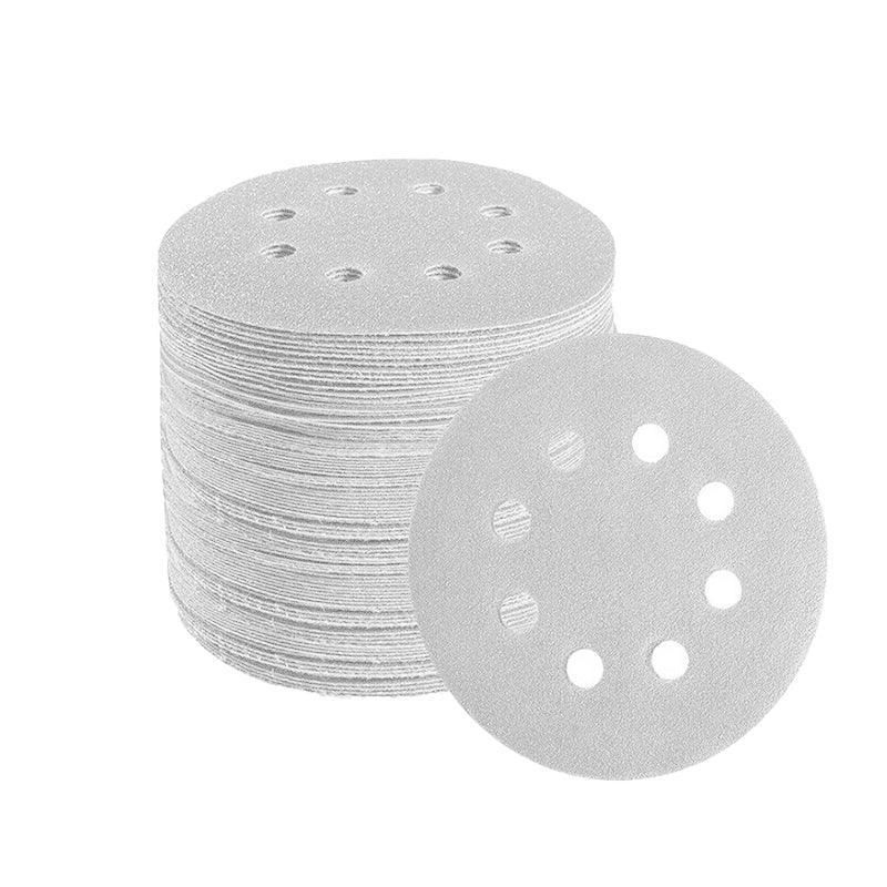 6/8-Hole Sanding Discs Hook Loop Orbital Sander Pads 80 120 240 Grit - 320 Grits（8-Hole） 100x 123mm