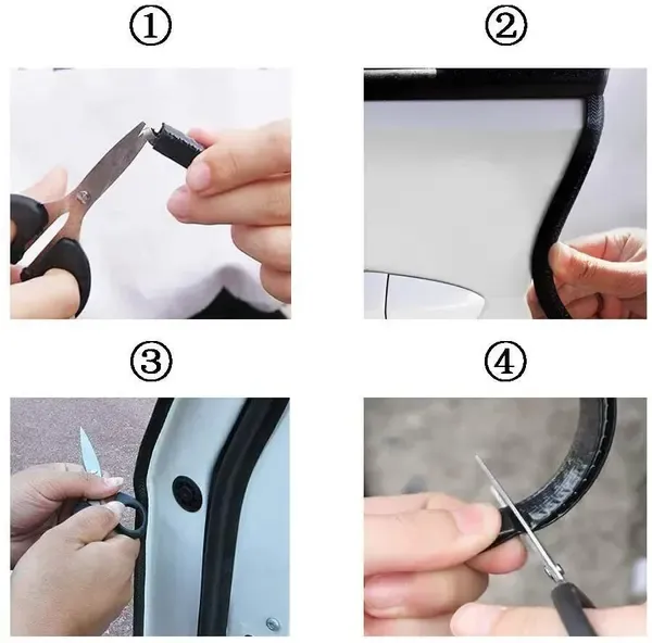 10m edge strip edge profile black edge tape clamping profile rubber, PVC + Rubber material, automotive replacement use, Black Color โ image 5