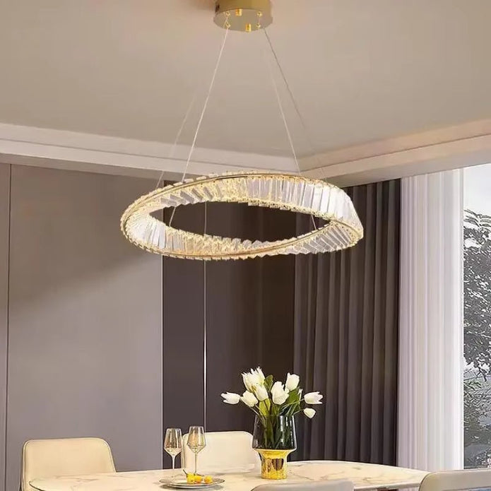 BAMDECOR C3342/1 Modern Crystal Chandeliers Lighting Fixtures Contemporary Wave Chandelier Lighting Fixtures Crystal Pendant Ceiling Lights for Living Room โ image 3
