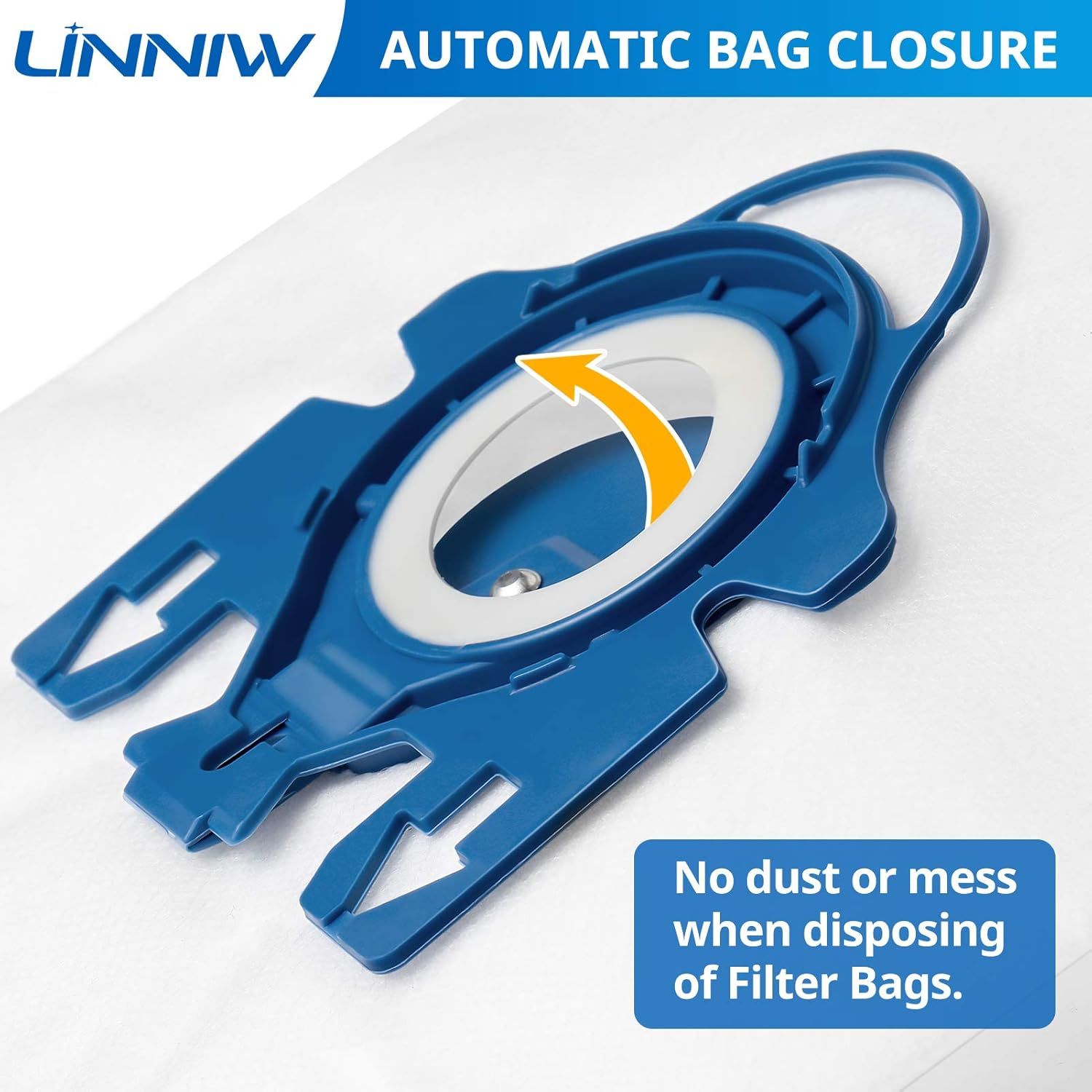 20 Pack 3D Airclean GN Vacuum Cleaner Bags and 20 Pack JM Vacuum Bags Compatible with Miele Canister Vacuum Cleaner — image 4