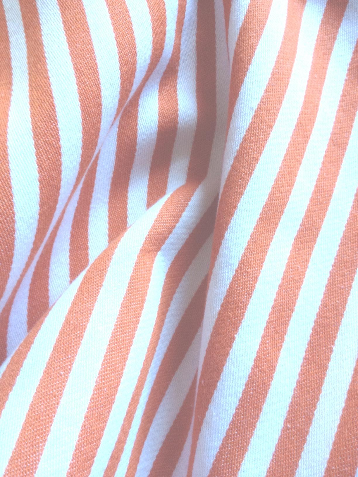 Dandi Orange & White Striped Nautical Cushion Cover 40 × 40cm — image 2