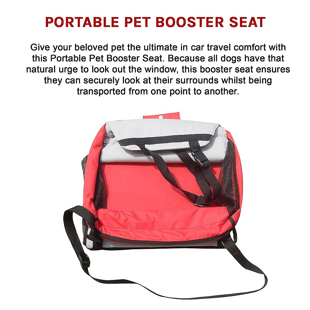 Dog Pet Car Booster Seat with Safety Harness Carrier Portable Travel Seat for Small Pets — image 6
