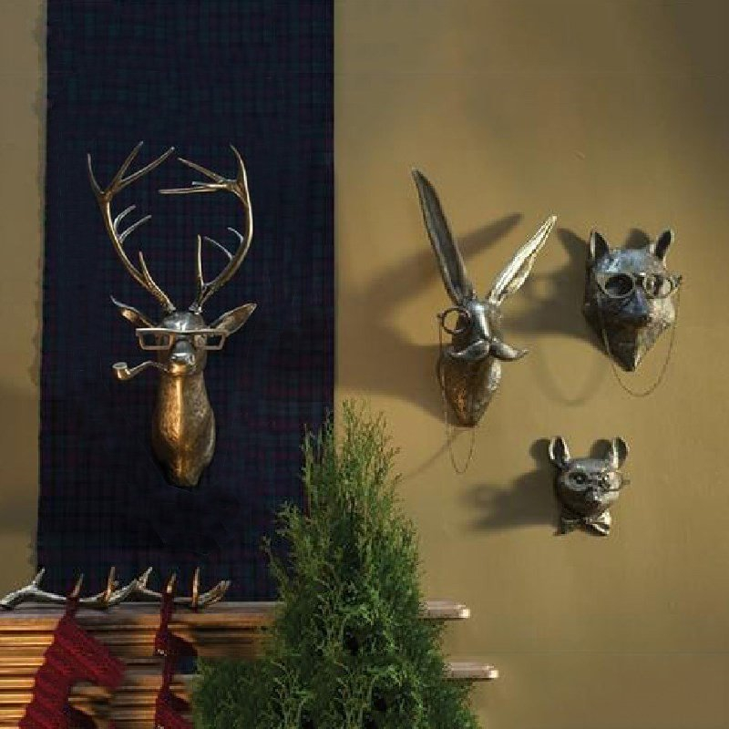 Frankie Stag Animal Resin Hanging Ornament Wall Art Front Door Decorative Pendant Housewarming Gift Deer โ image 3
