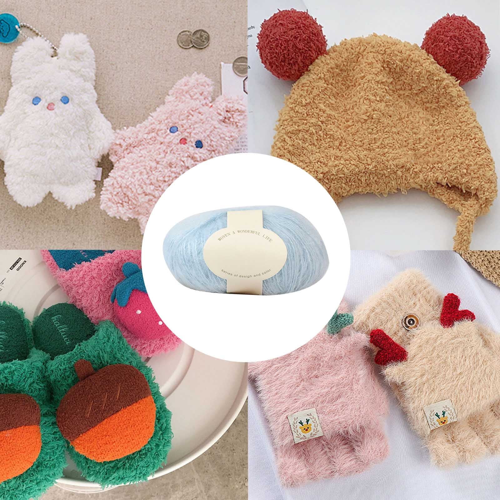 Clearance! Boovnll Mohair Yarn, Soft Yarn for Crocheting, Hand Knitting Hats, Sweater, Scarves, Crafts, Home Decorations, DIY Kids Toys, Yarn 28 โ image 4
