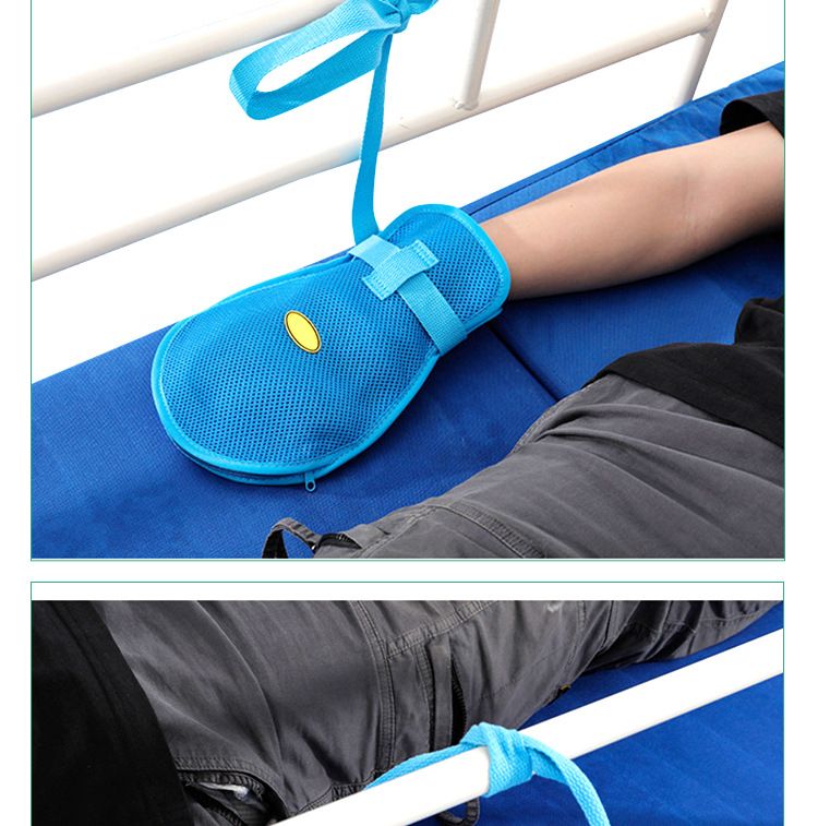 Dementia Restraint Gloves - 2PCS, Blue, Unisex, Protective Glove Medical Gloves restraints mitts protector safety mitt safety โ image 5