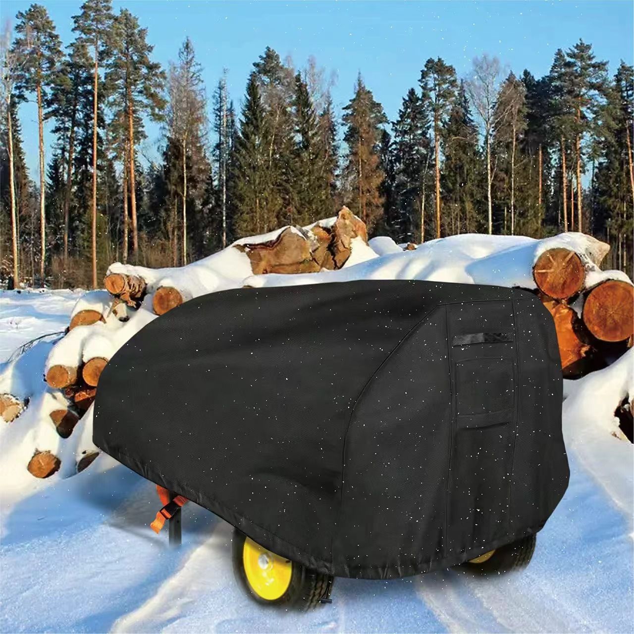 Log Splitter Cover Waterproof Heavy Duty Outdoor Shield, 210D Oxford Fabric, UV & Weather Resistant Wood Splitter Cover, 15-45 Ton(83"x45"x40") — image 5