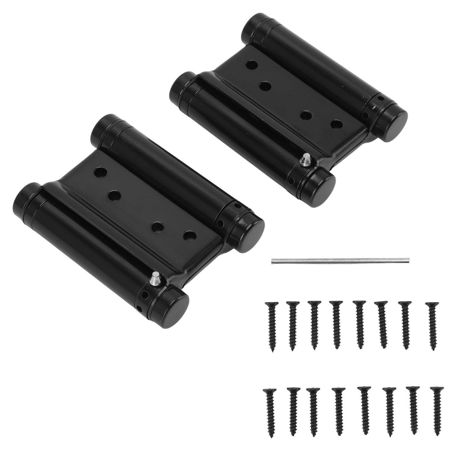 1 Pair Stainless Steel Double Action Spring Hinge Automatic Closing Fence Gate Spring Hinge Black Door Hinge โ image 5