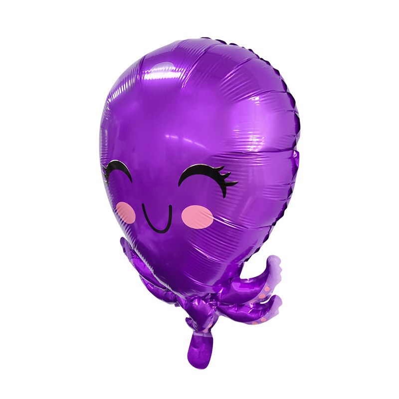 Ocean Animal Birthday Party Decoration, Ocean Animal Balloon Set No.1 Octopus Pufferfish Starfish Blue Ocean Balloon