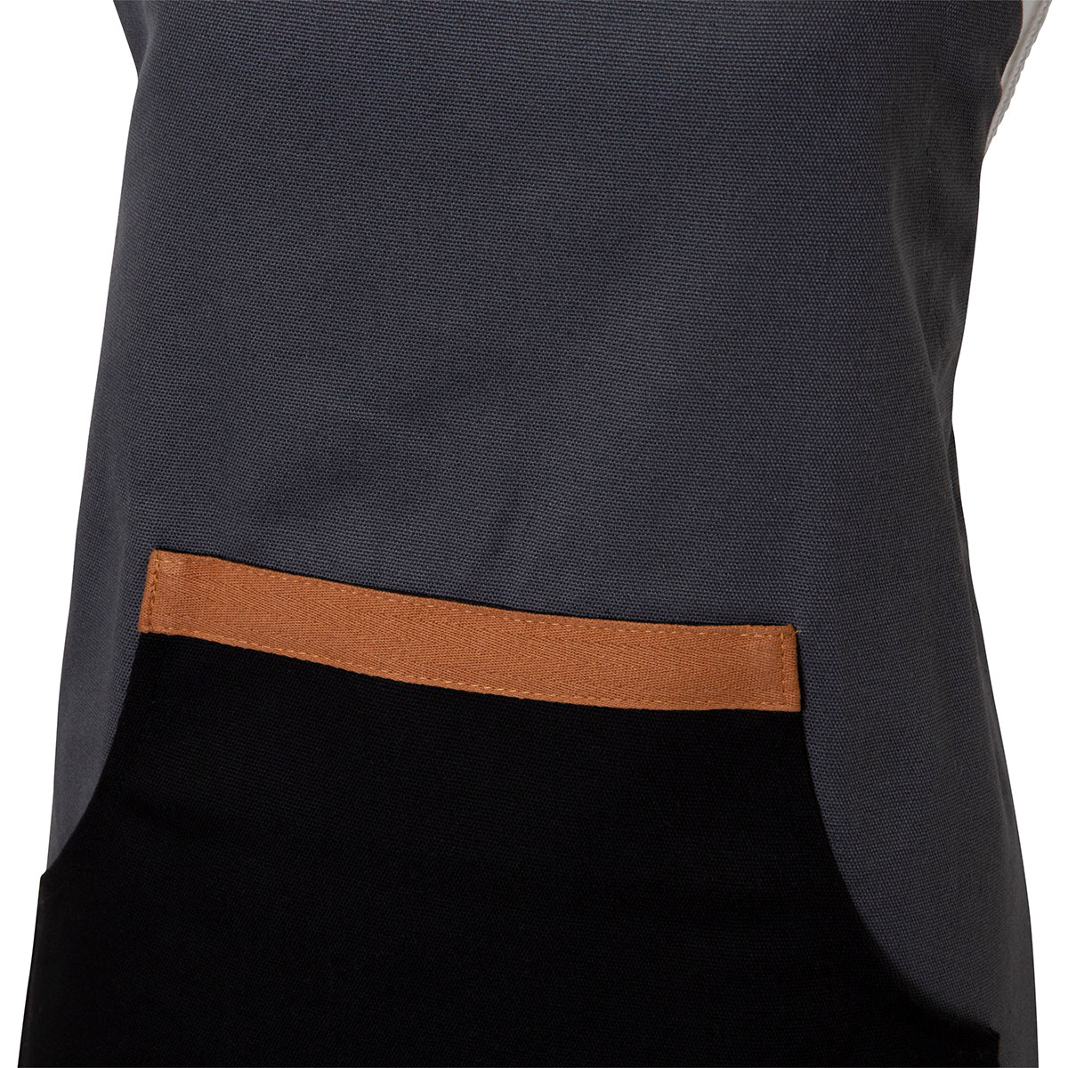 J Elliot Home Selby Cotton Apron 83 x 68 cm Charcoal & Black — image 2