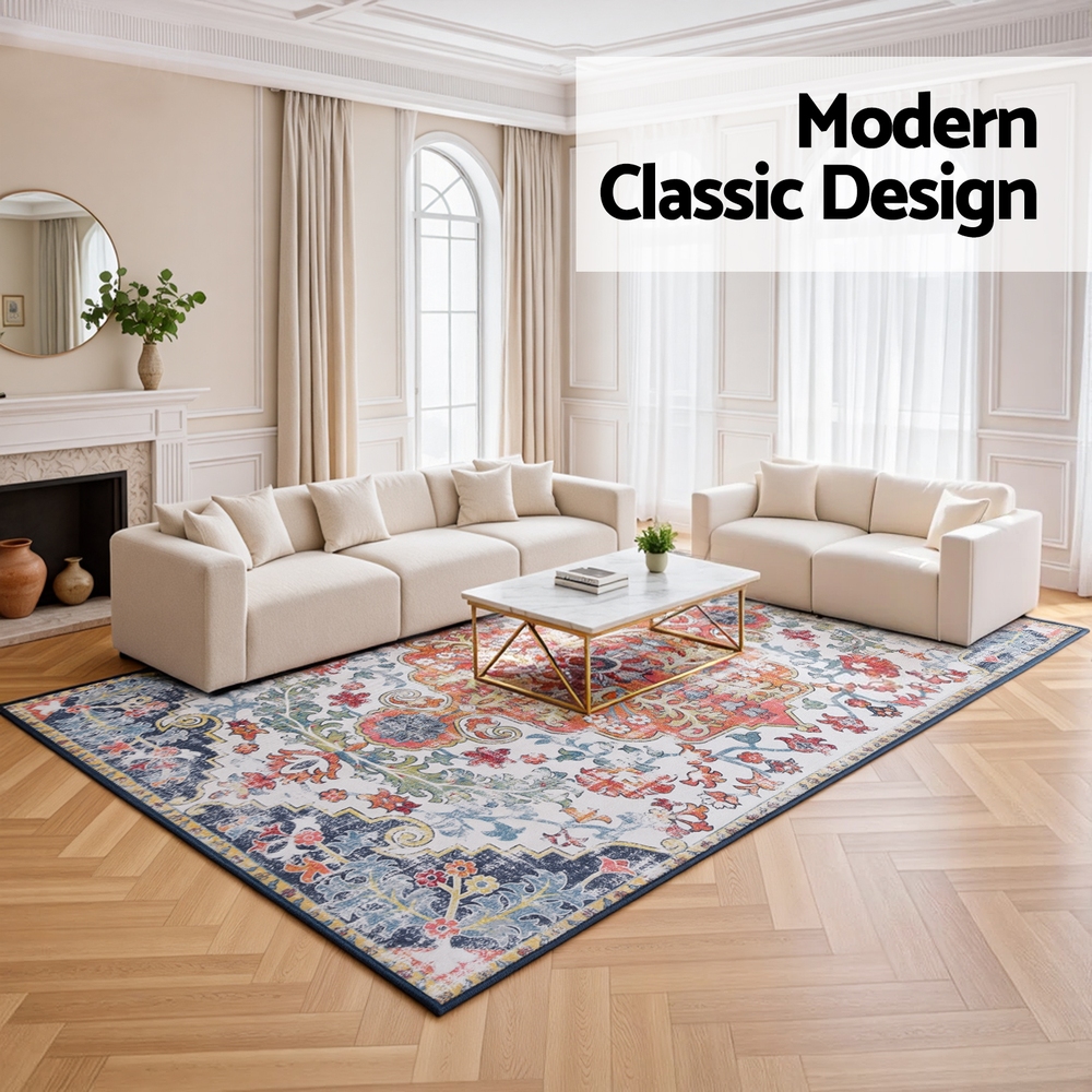 Artiss Floor Rug 240X340cm Large Washable Geometric Area Rug Modern Carpet Mat โ image 4