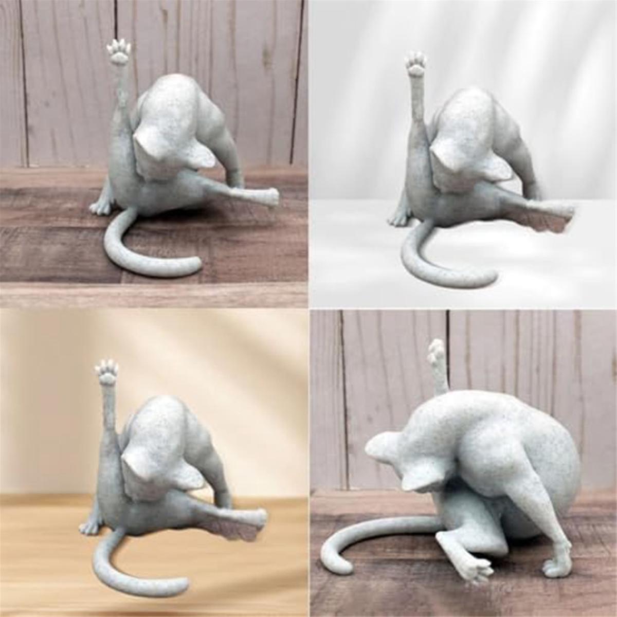 Cat Sculpture Funny Cat Figurines — image 5