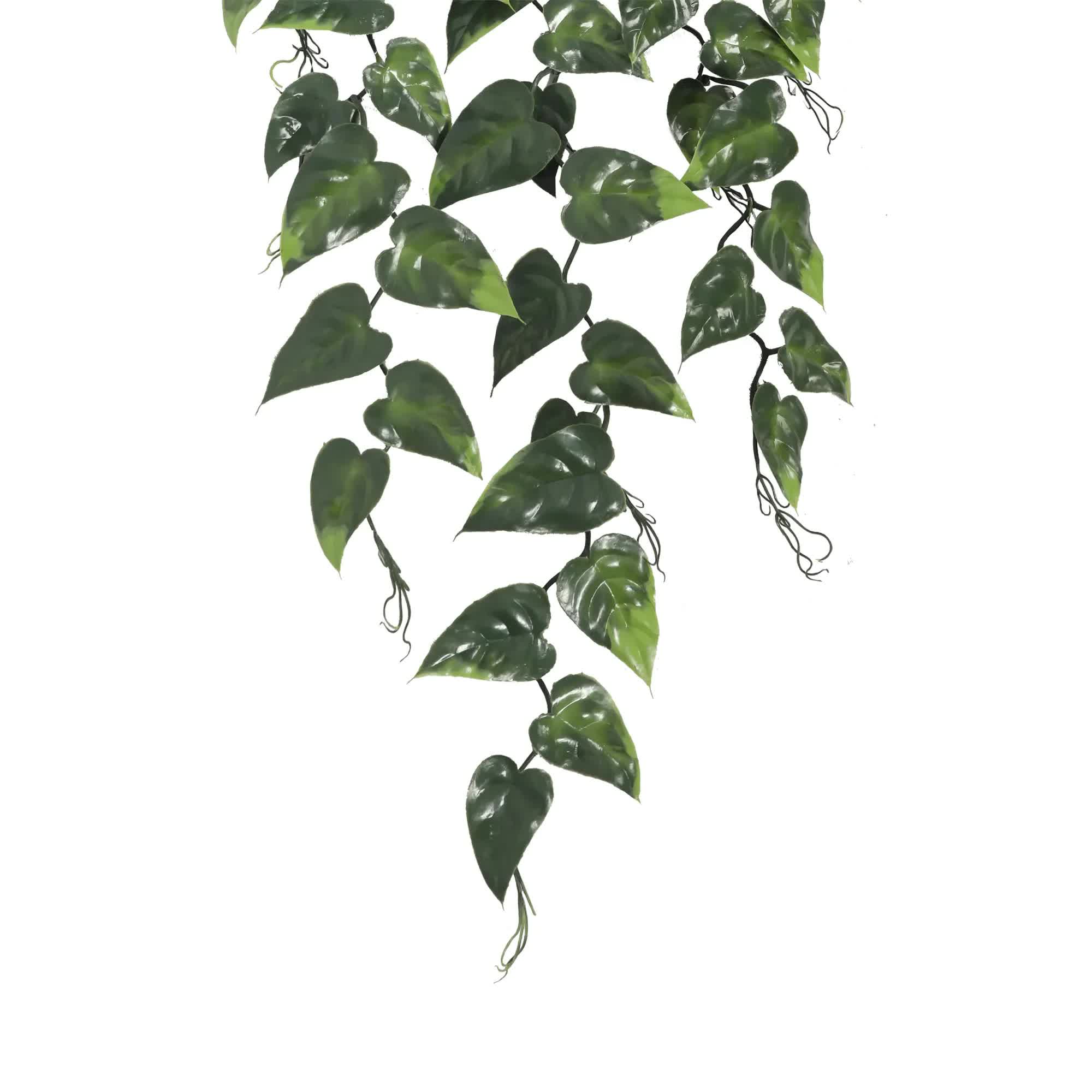 Hanging Artificial Pothos / Philodendron Plant UV Resistant 85cm — image 3