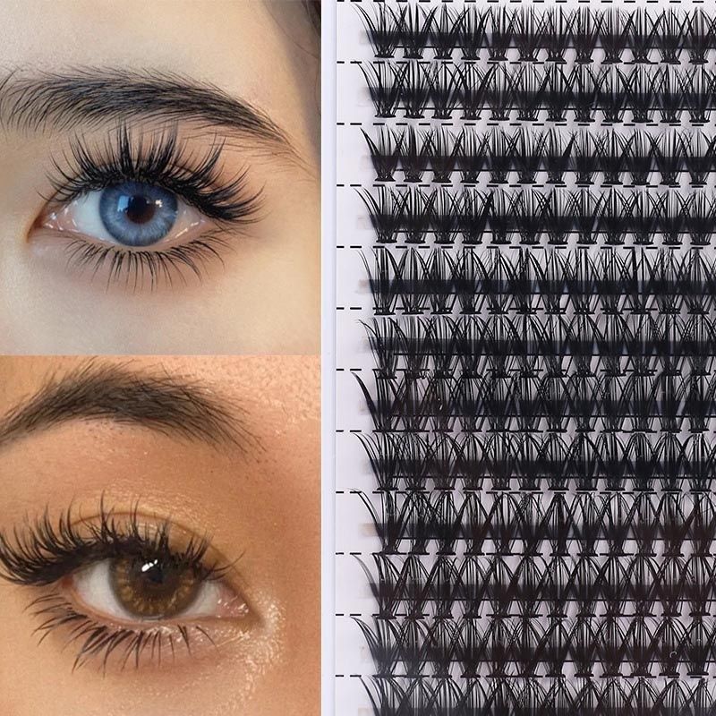 40p Individual False Eyelashes Natural Look Volume Lash, Black — image 4