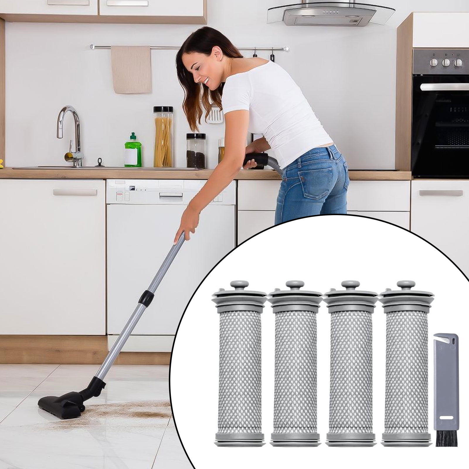 Replacement Sweeper Filter for A10 S12 Cordless Handheld Vacuum Cleaners Filter Spare Parts — image 2