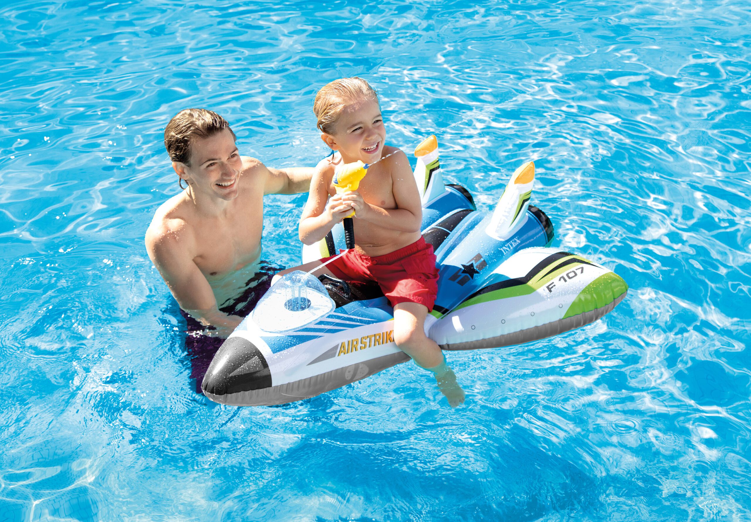 Intex Water Gun Plane Ride-On Pool Toy 57536 โ image 2