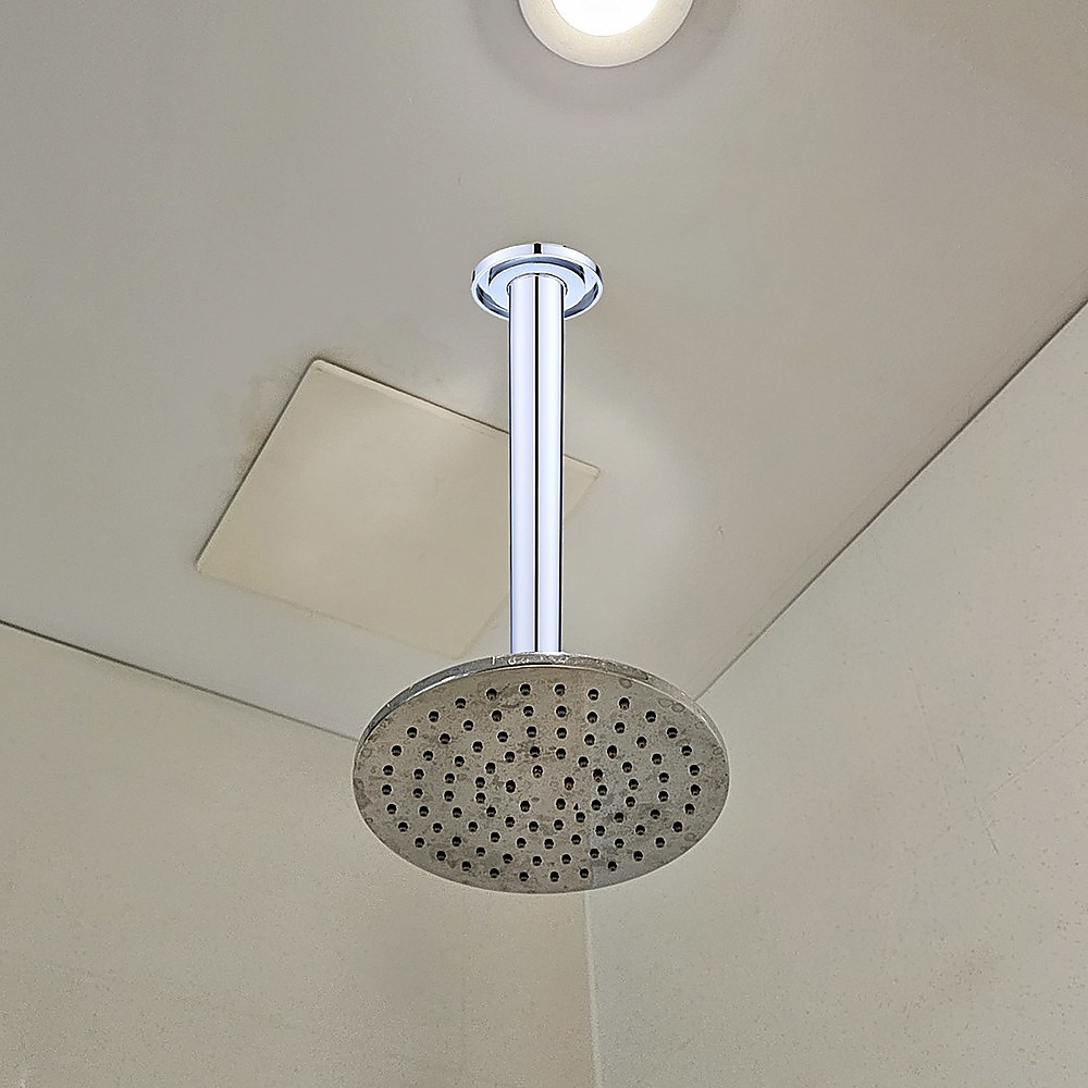 Shower Head Arm Wall Connector Round Bathroom Rainforest ShowerHead โ image 2