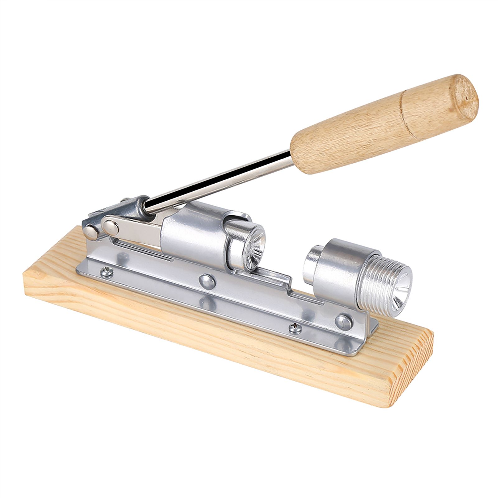 Mechanical Walnut Cracker Nut Opener Kitchen Tools Desktop Wood Base Handle โ image 2