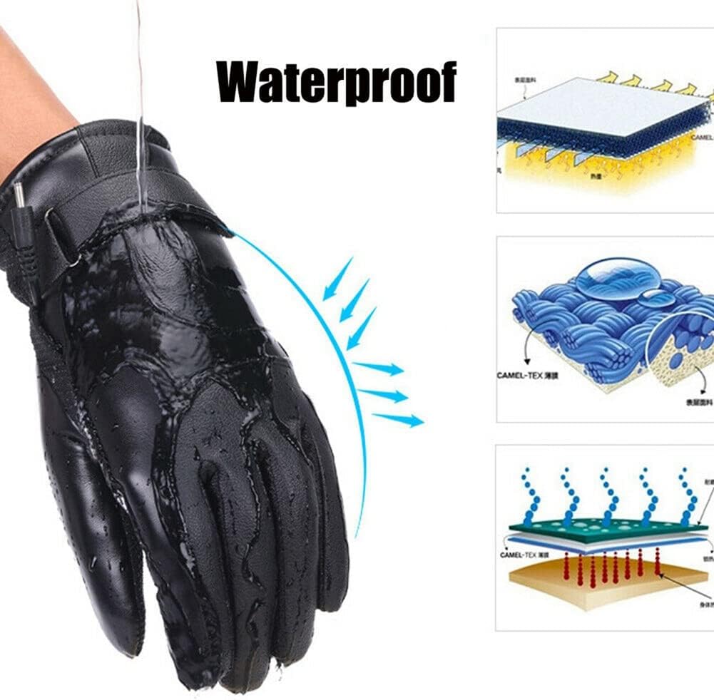 Electric Heated Gloves - USB Rechargeable, Waterproof & Breathable with Adjustable Fit for Skiing, Cycling, Hiking & Outdoor Adventures – Ideal for Cold — image 5