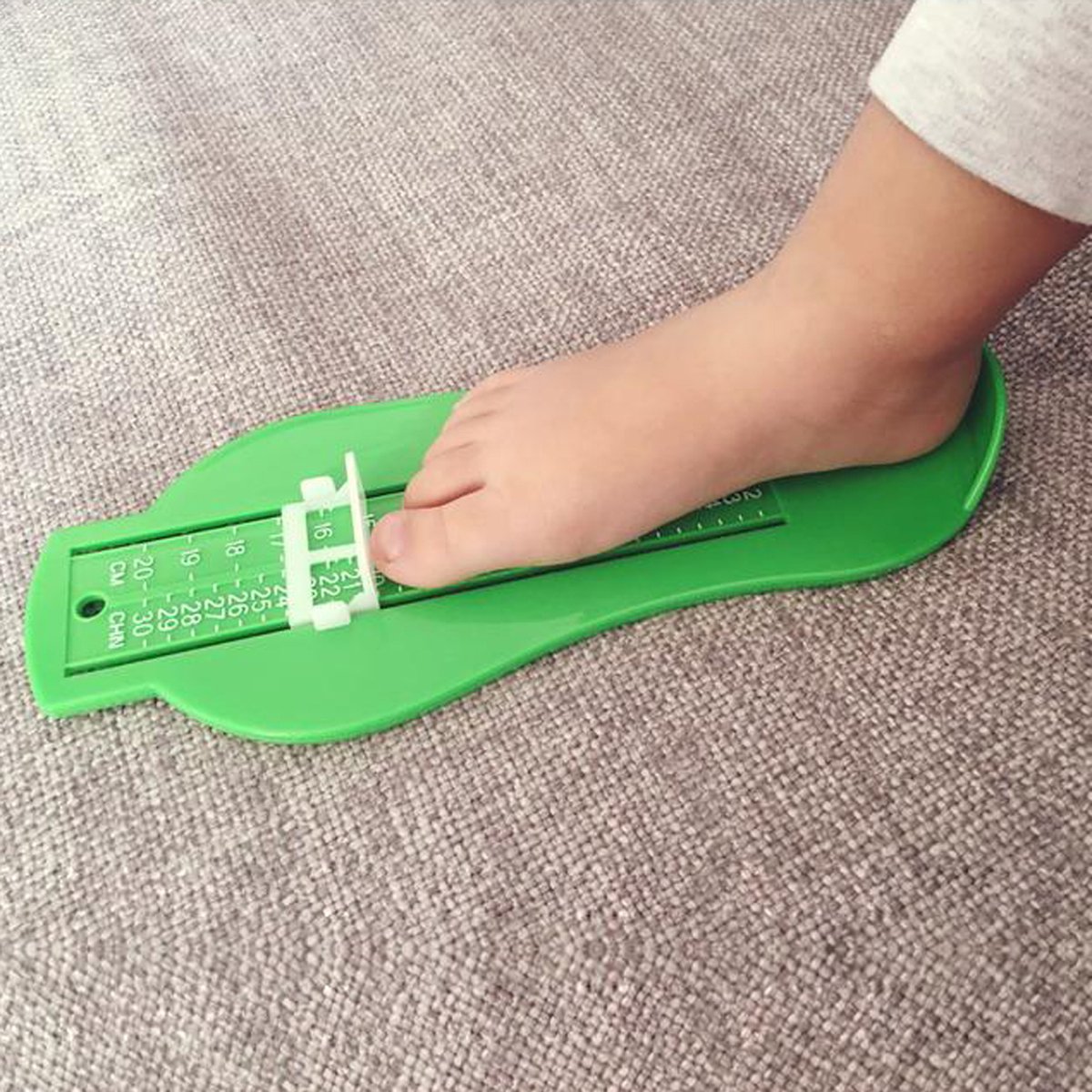 Child's Foot Measuring Tool | Child's Shoe Size Measuring Tool | Baby Shoe Measuring Tool | Baby Measurement | Green — image 2