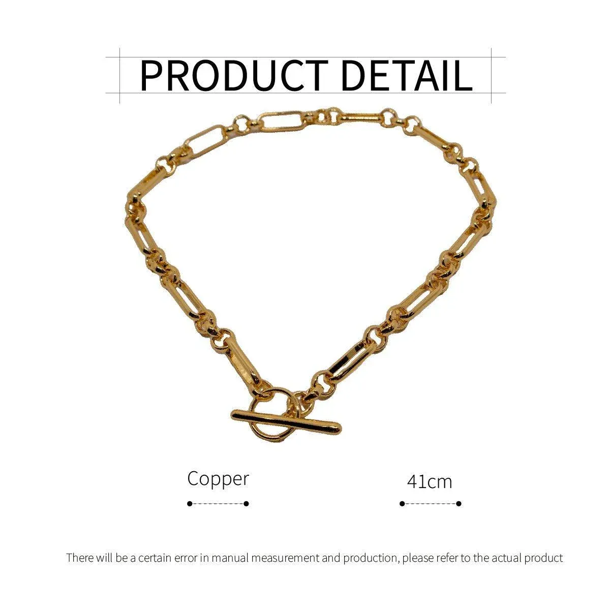 Chain Vintage OT Clasp Necklace Elegant Jewelry for Women Fashion Necklace - Gold-Pearl-Chain โ image 4