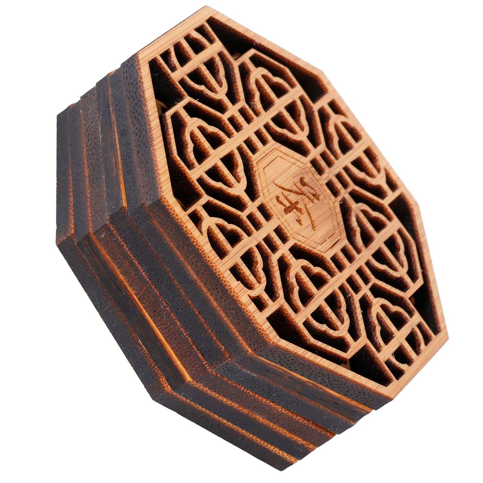 6PCS Bamboo Coaster Teacup Mat AntiScald Heat Insulation Pad Tea Ceremony Supplies(Type 1 ) — image 2