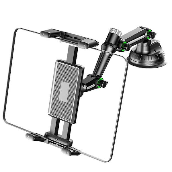 Tablet Holder for iPad Pro Air 4-13 inch Compatible with Car SUV Truck Long Arm Suction Cup Mount Windshield Window Black โ image 3