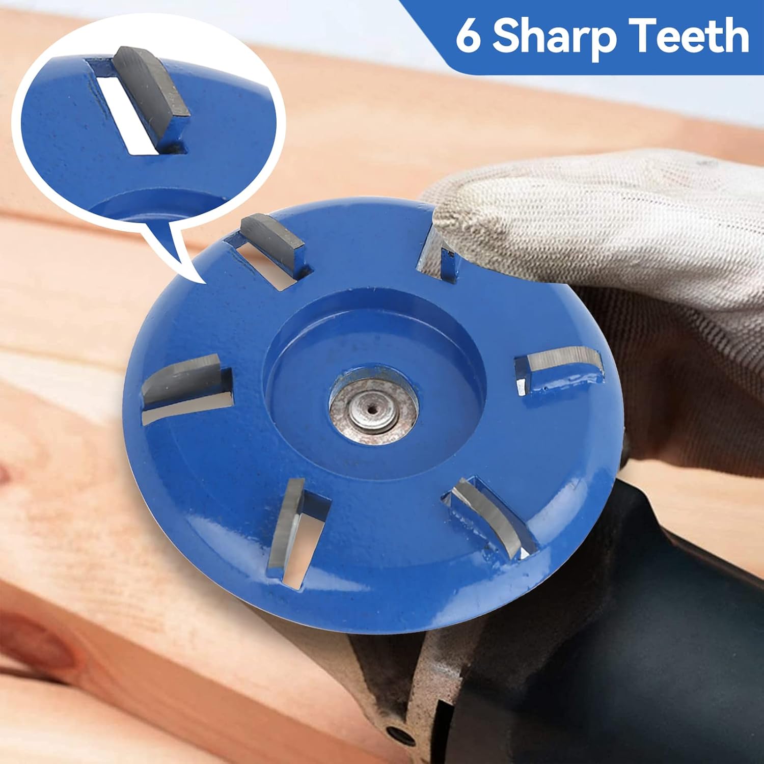 Wood router, wood milling, stump grinder angle grinder wood router 6 teeth chainsaw — image 4